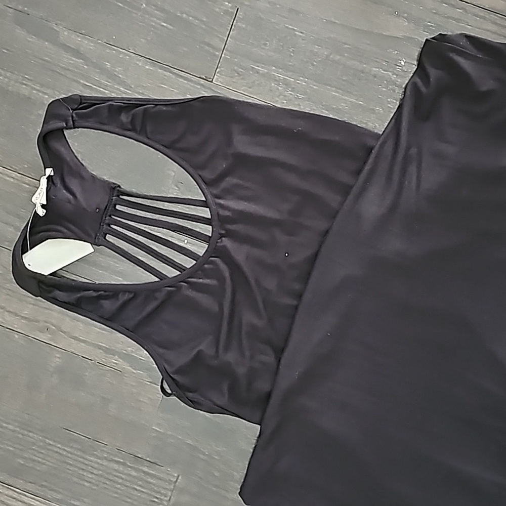 Cotton Maxi Racerback Dress